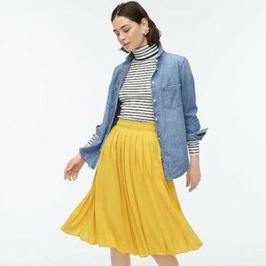 J.Crew Pleated Midi Skirt Size 2